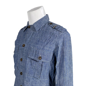 Unisex Gucci - Collared shirt, size L - Blue (2)