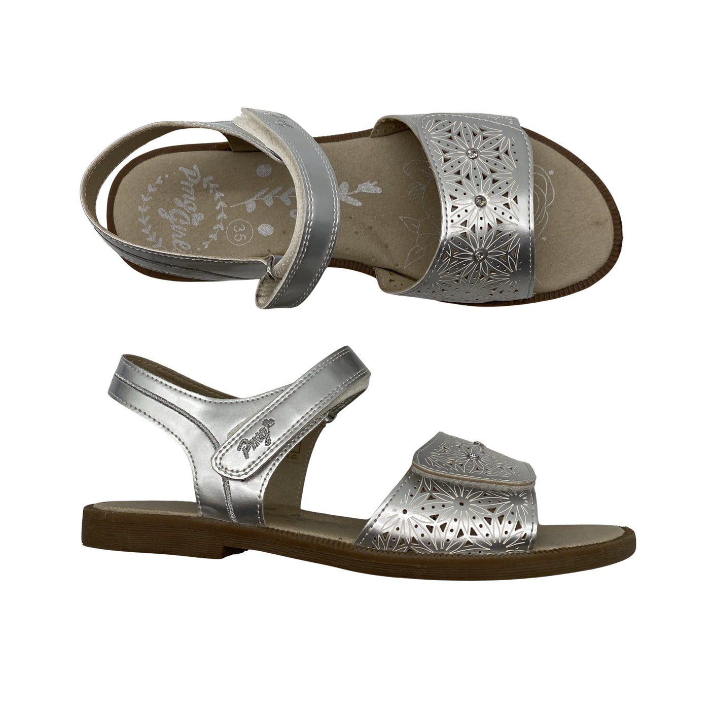 Unisex Primigi - Sandals, size 35 - Silver (1)