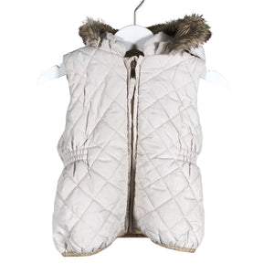 Unisex Lindex - Winter vest, size 74 - 80 - Beige (1)