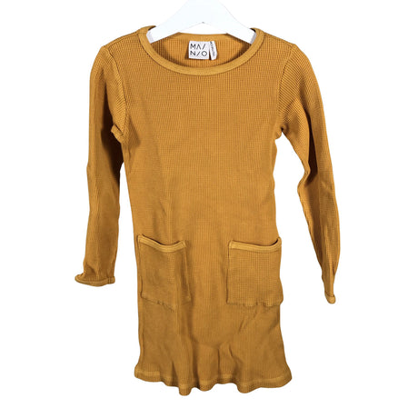 Unisex Mainio - Tricot dress, size 110 - 116 - Yellow ()