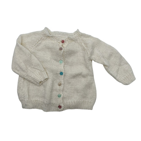 Unisex Handmade - Cardigan, size 62 - 68 - White ()