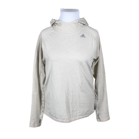 Unisex Adidas - Sports shirt, long sleeve, size 44 - Beige ()