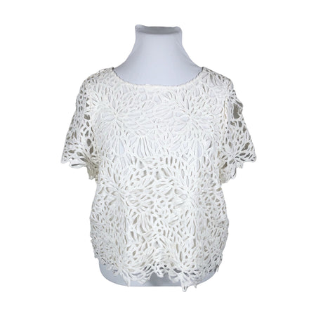 Unisex s.Oliver - Short-sleeved blouse, size 42 - White ()
