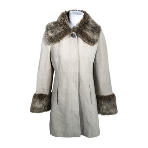 Unisex Miss Selfridge - Wool coat, size 42 - Beige (1)