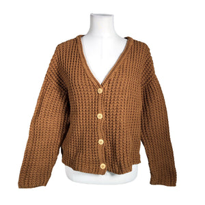 Unisex Twothirds - Cardigan, size 40 - Brown (1)