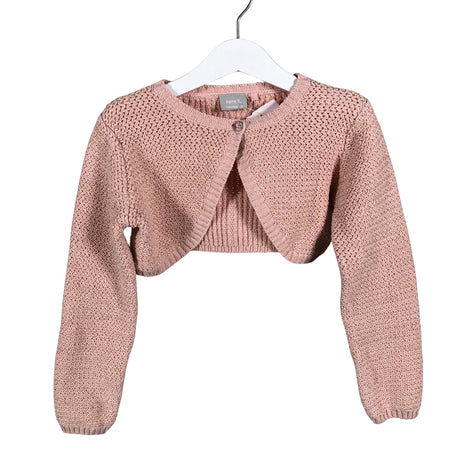 Unisex Name It - Knit bolero jacket, size 122 - 128 - Light pink ()