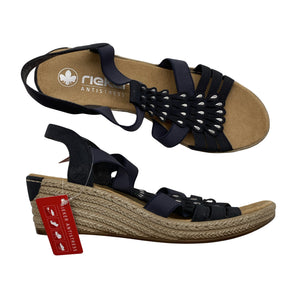 Unisex Rieker - Wedge sandals, size 39 - Black (1)