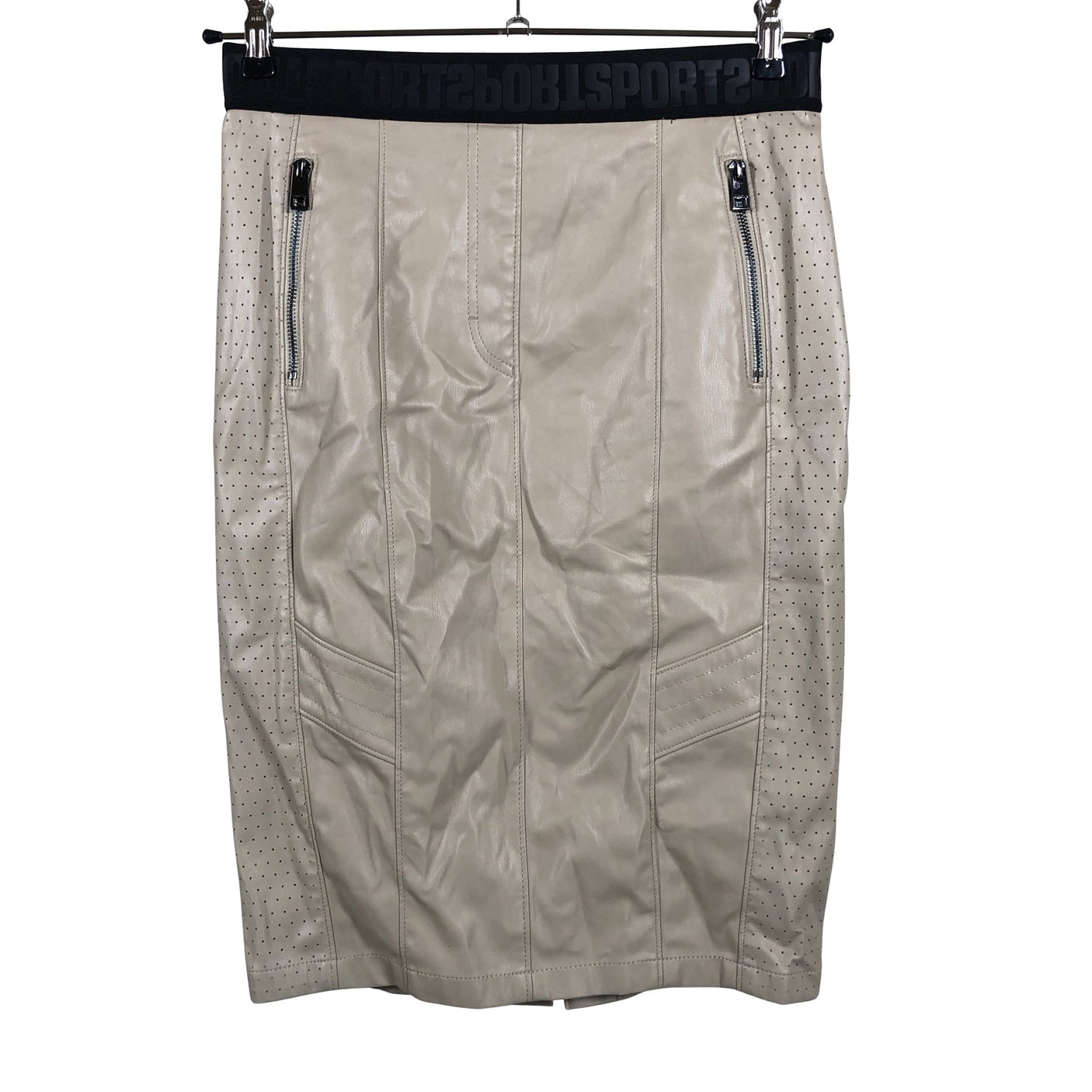 Unisex Marc Cain - Leather skirt, size 38 - Beige (1)