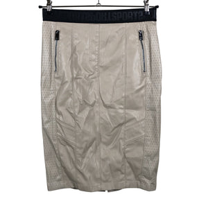 Unisex Marc Cain - Leather skirt, size 38 - Beige (1)