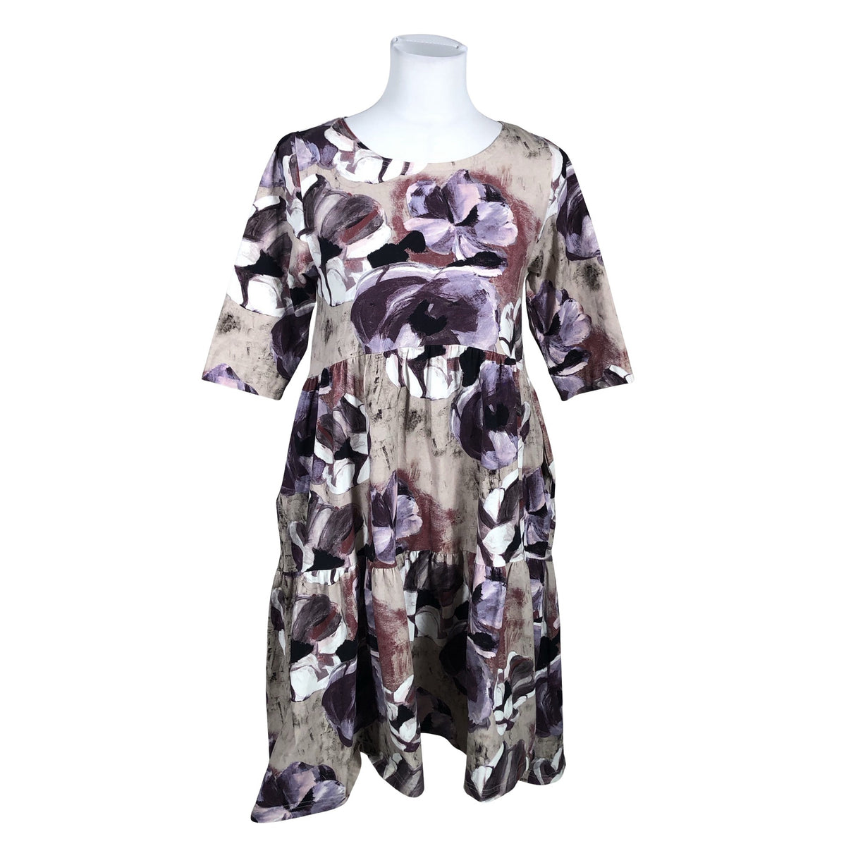 Unisex Puuvillatehdas - Tricot dress, size 34 - Violet (1)