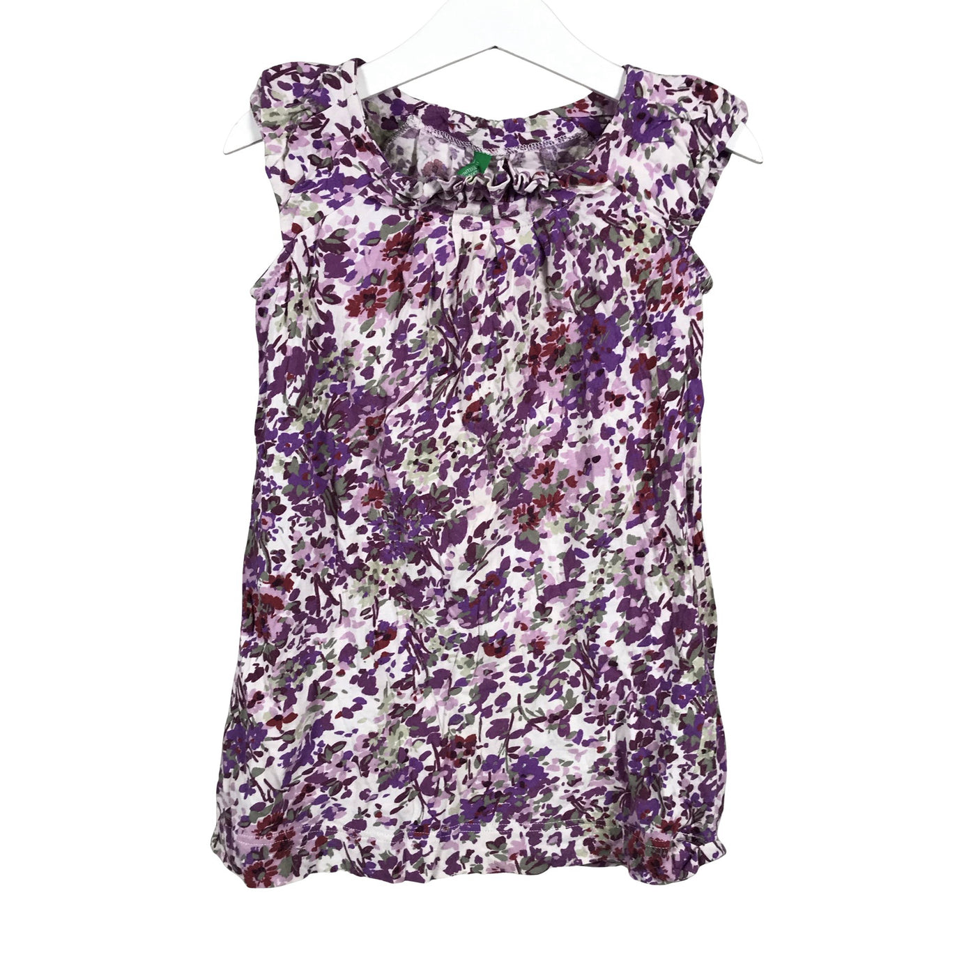 Unisex Benetton - Tricot tank top, size 104 - 110 - Violet (1)
