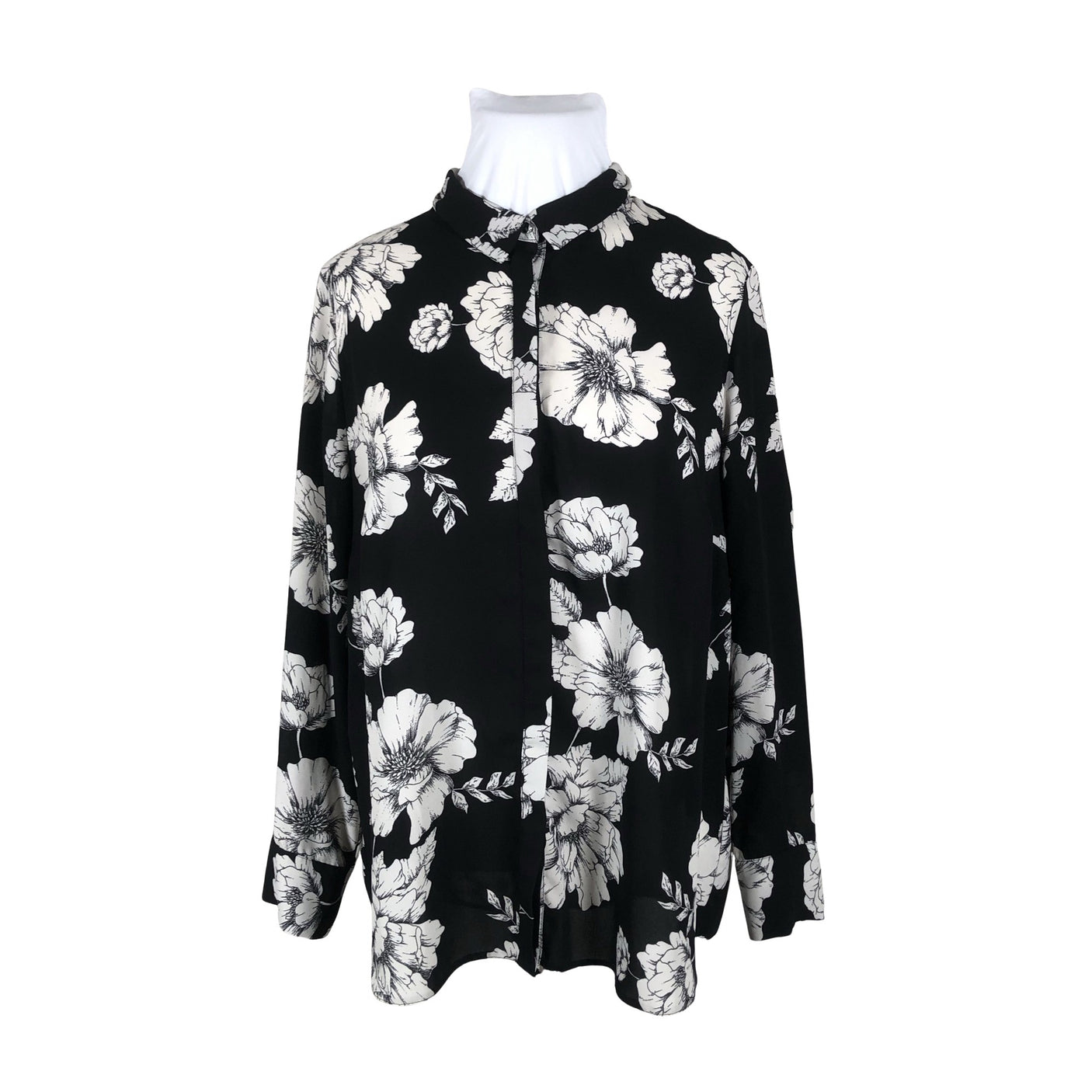 Unisex Dorothy Perkins - Schiffon tunic, size 48 - Black (1)