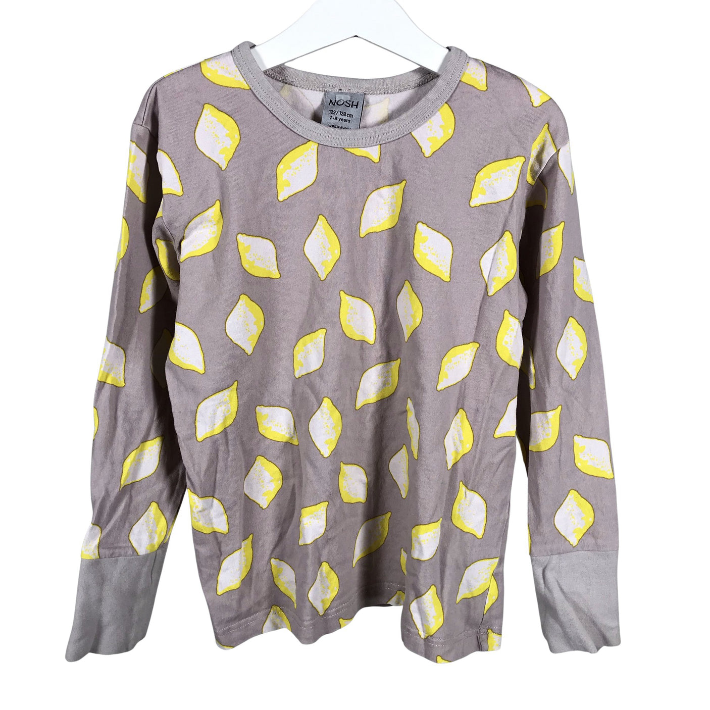 Unisex NOSH - Tricot shirt, size 122 - 128 - Gray (1)