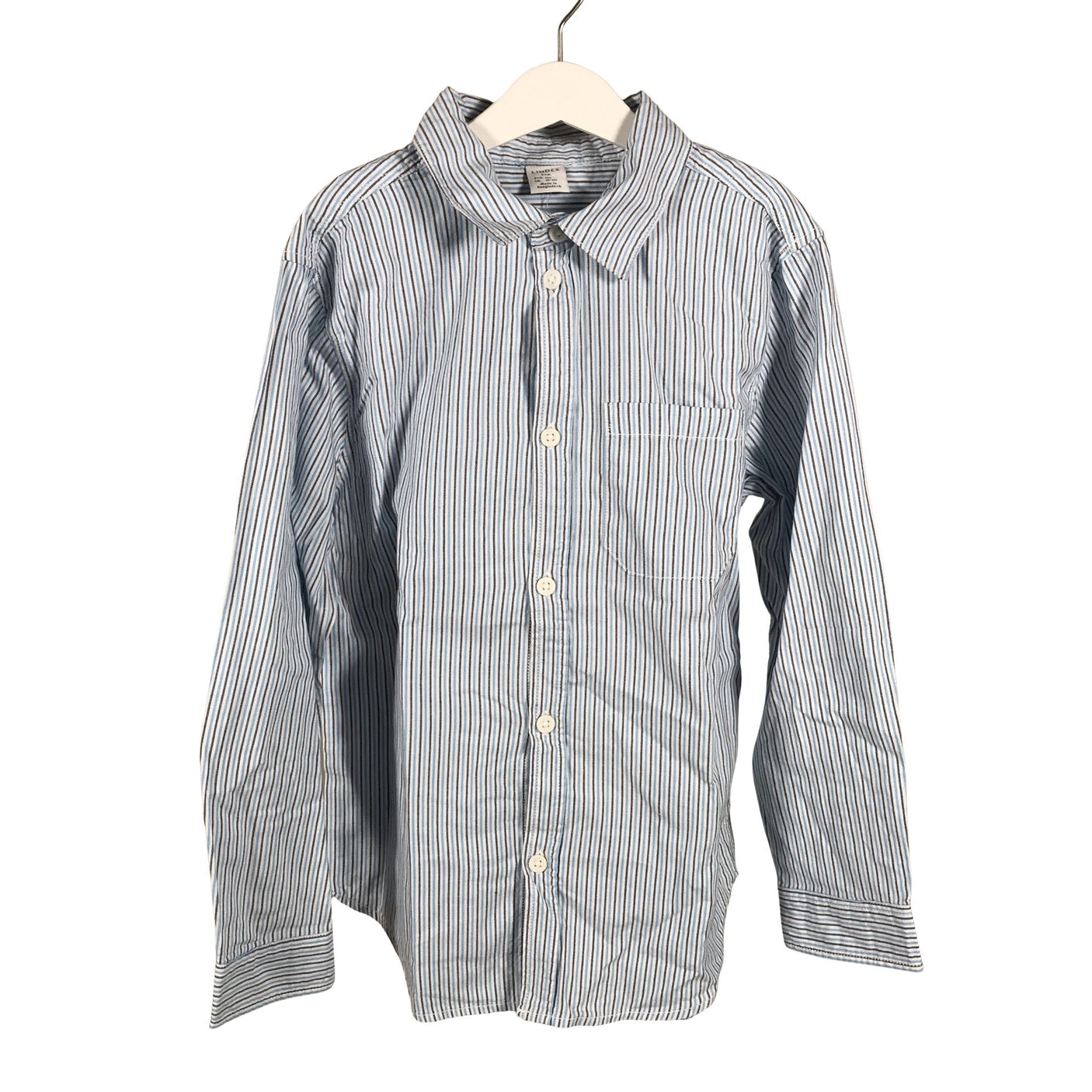 Unisex Lindex - Collared shirt, size 140 - 146 - Blue (1)