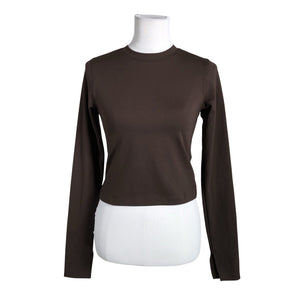 Unisex Nike - Sports shirt, long sleeve, size 38 - Brown (1)