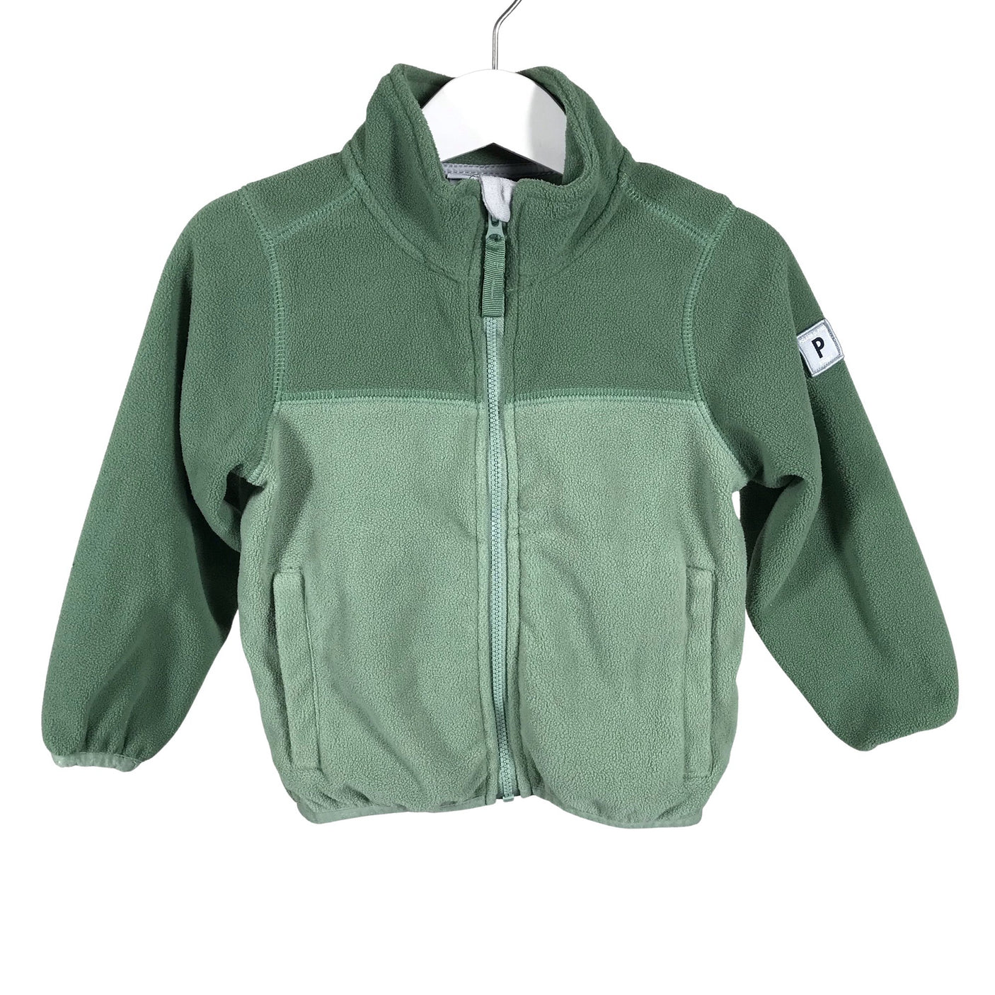 Unisex Polarn O. Pyret - Fleece jacket, size 86 - 92 - Green (1)