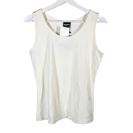 Unisex Papu - Tricot tank top, size 36 - Natural white ()