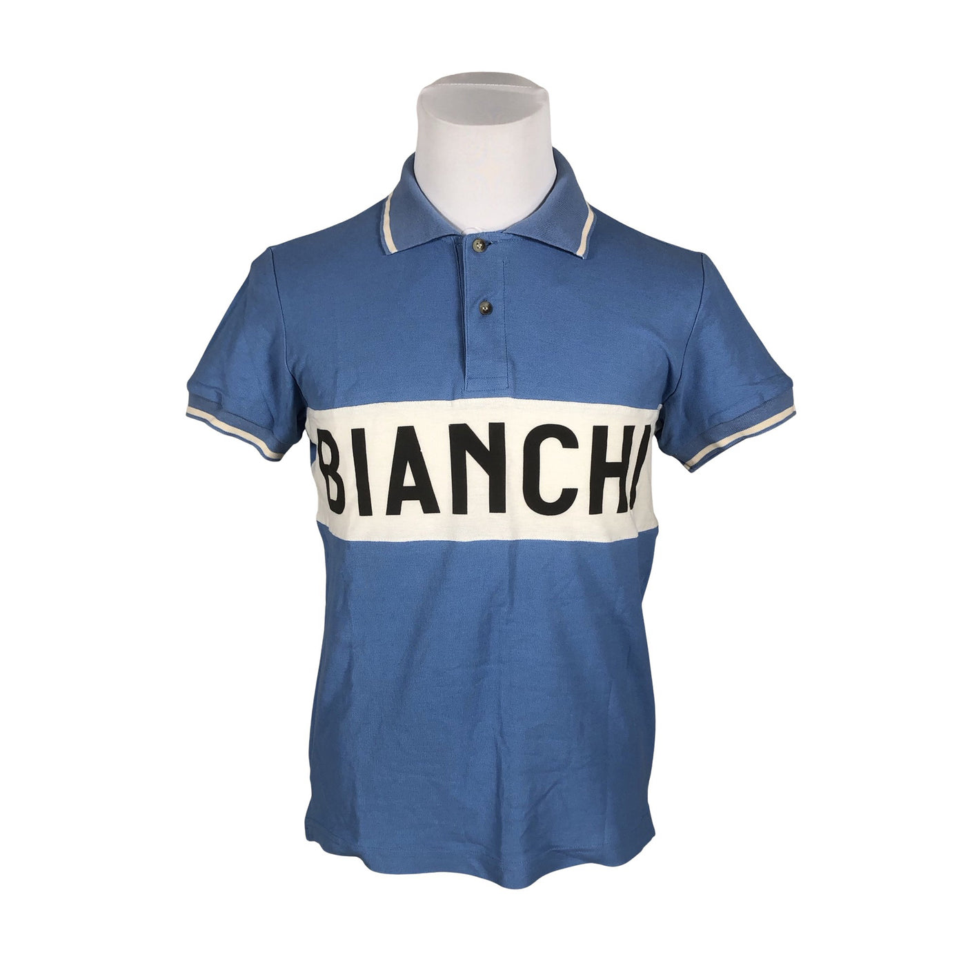 Unisex Bianchi Milano - Polo shirt, size M - Light blue (1)
