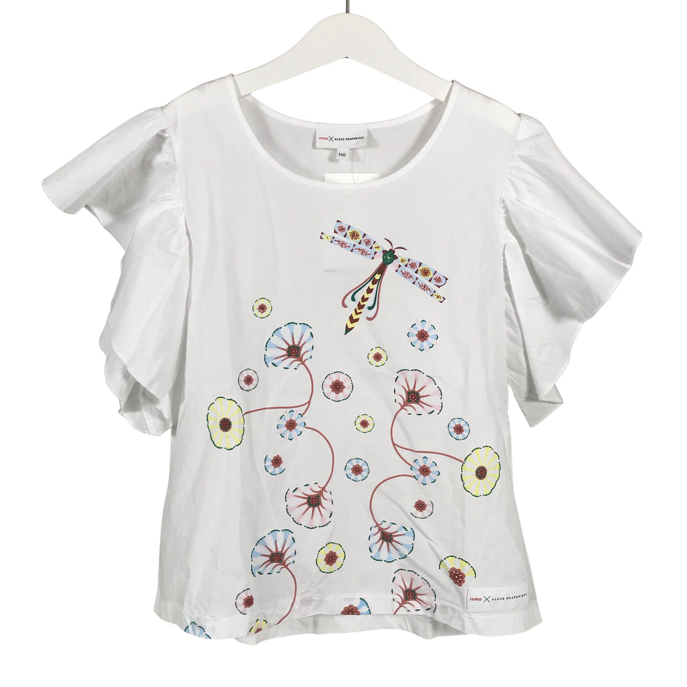 Unisex Reima - Short-sleeved blouse, size 134 - 140 - White (1)