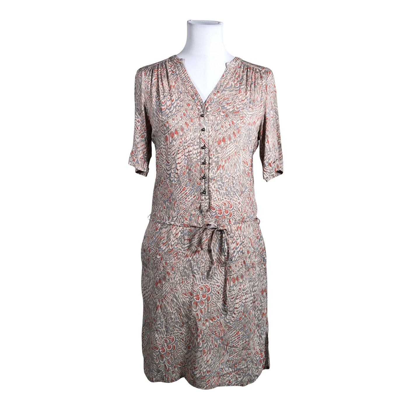 Unisex Sandwich - Schiffon dress, size 36 - Beige (1)