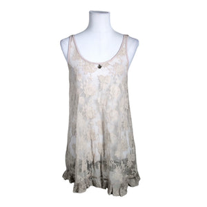 Unisex Ajlajk - Schiffon tunic, size 38 - Beige (1)