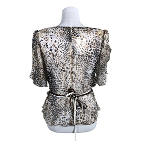 Unisex Modelia - Short-sleeved blouse, size 40 - Brown (2)
