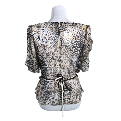 Unisex Modelia - Short-sleeved blouse, size 40 - Brown (2)