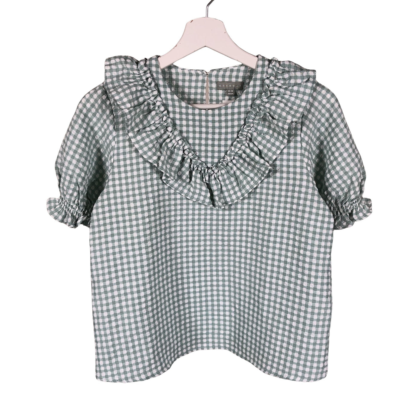 Unisex Coconut - Short-sleeved blouse, size 158 - 164 - Green (1)