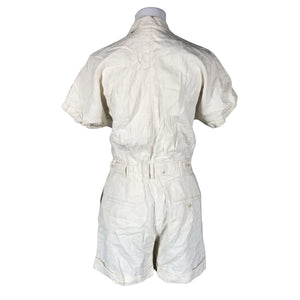 Unisex Comptoir des cotonniers - Short overalls, size 36 - Natural white (2)
