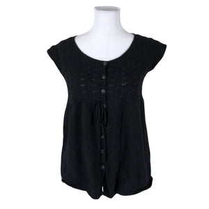 Unisex Benetton - Knit vest, size 40 - Black (1)