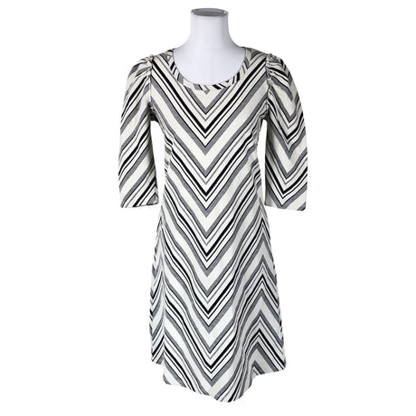Unisex Cream - Tricot dress, size 34 - Black ()