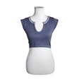 Unisex Urban Outfitters - Sports shirt, short sleeve, size 38 - Blue ()