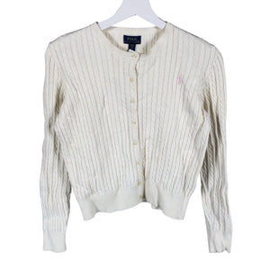 Unisex Polo Ralph Lauren - Cardigan, size 164 - 170 - Natural white (1)