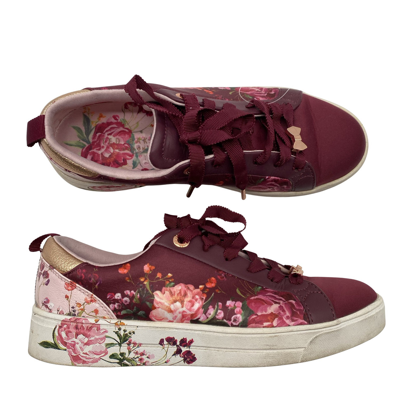 Unisex Ted Baker - Casual sneakers, size 36 - Wine red (1)