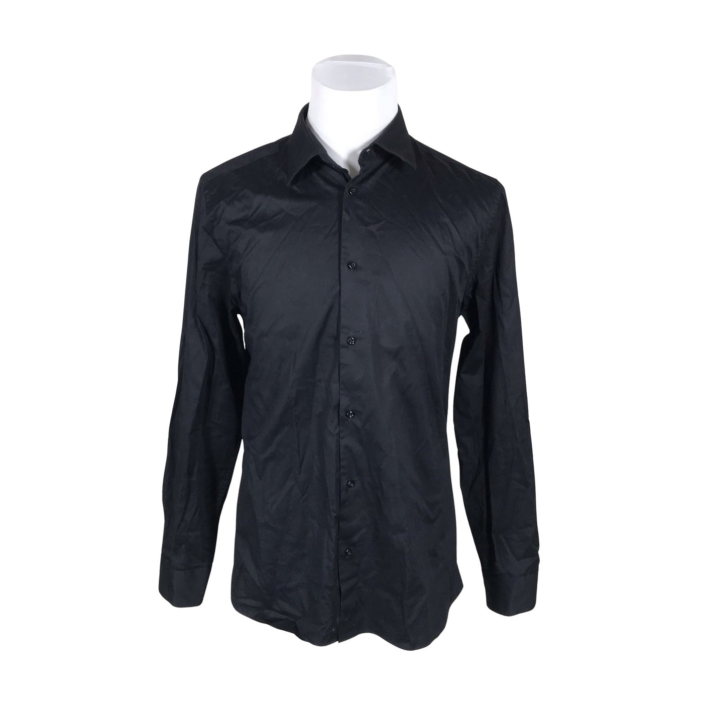 Unisex Bläck - Collared shirt, size XL - Black (1)