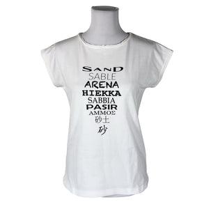 Unisex Sand Jeans - T-shirt, size 36 - White (1)