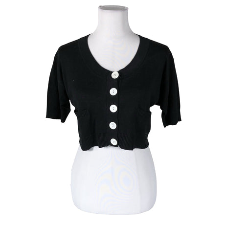 Unisex Marimekko - Knit bolero jacket, size 38 - Black ()