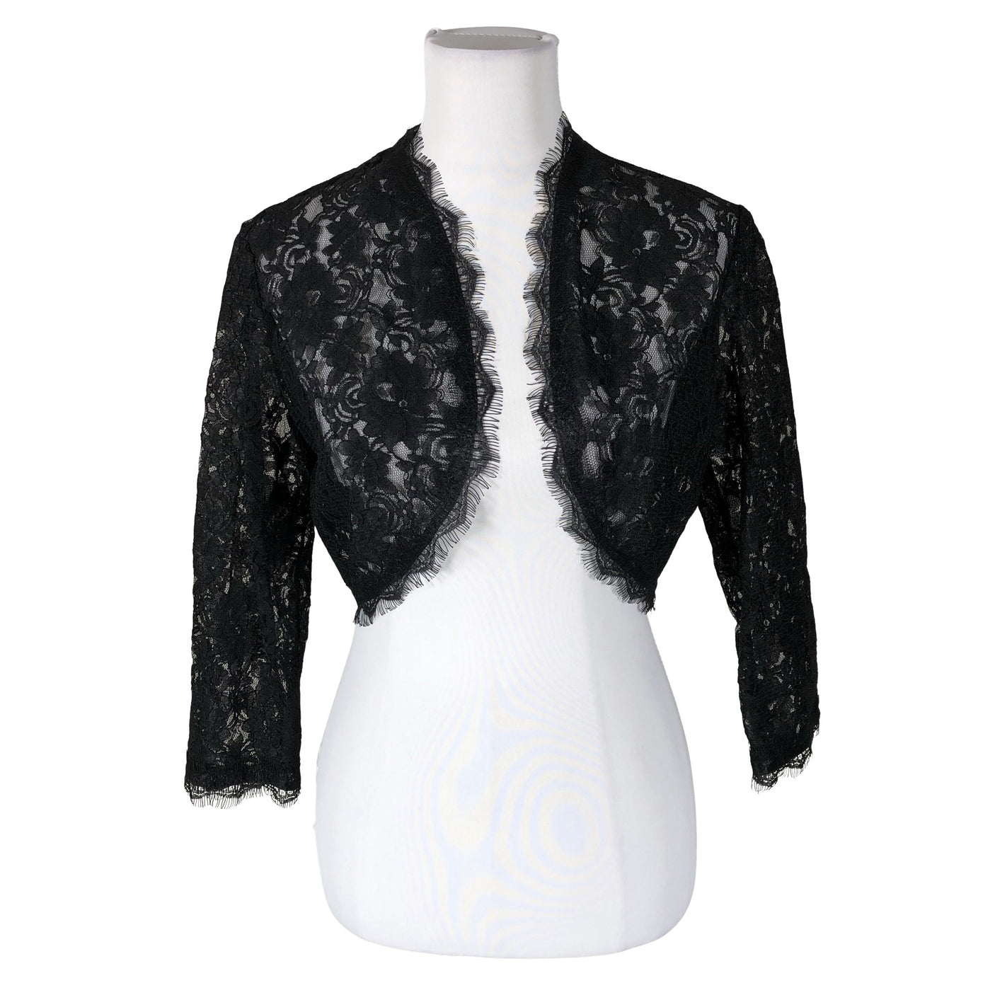 Unisex Elegance - Evening bolero jacket, size 40 - Black (1)