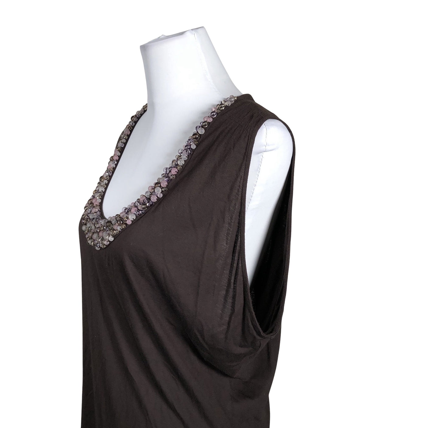 Unisex Escada Sport - Tricot tank top, size 38 - Brown (2)