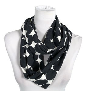 Unisex Pilpo - Circle scarf, size Midi - Black (1)