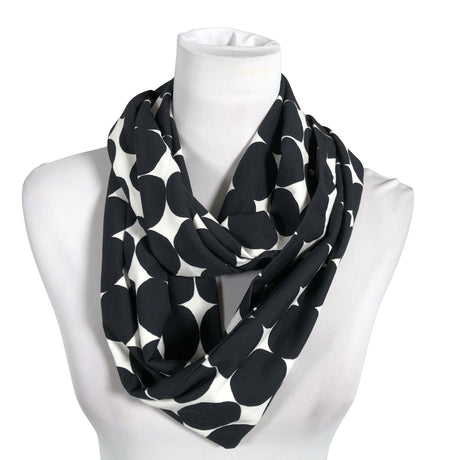 Unisex Pilpo - Circle scarf, size Midi - Black ()