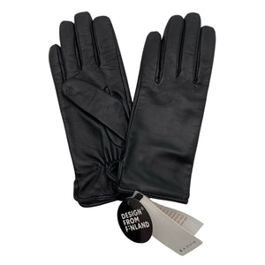 Unisex A+more - Leather gloves, size Ei kokoa - Black (1)