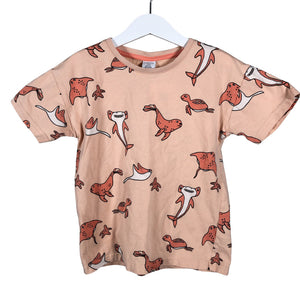 Unisex Lindex - T-shirt, size 110 - 116 - Light pink (1)