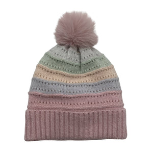Unisex Lindex - Winter beanie, size 48 - 50 cm - Light pink (1)