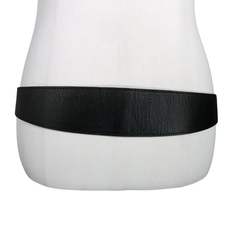 Unisex Kiedo - Leather belt, size Ei kokoa - Black (2)