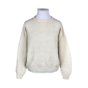 Unisex Handmade - Sweater, size 40 - Natural white (1)