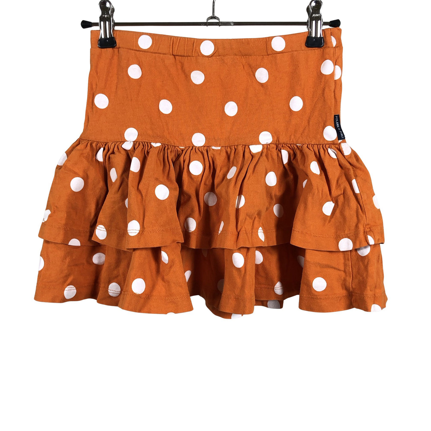 Unisex Polarn O. Pyret - Tricot skirt, size 134 - 140 - Orange (1)
