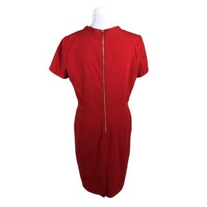 Unisex Tahari - Sheath dress, size 40 - Red (2)