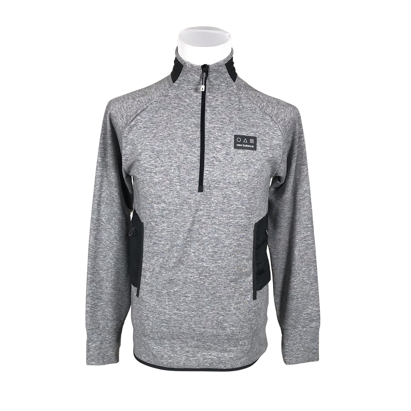Unisex New Balance - Sports shirt, long sleeve, size S - Gray (1)
