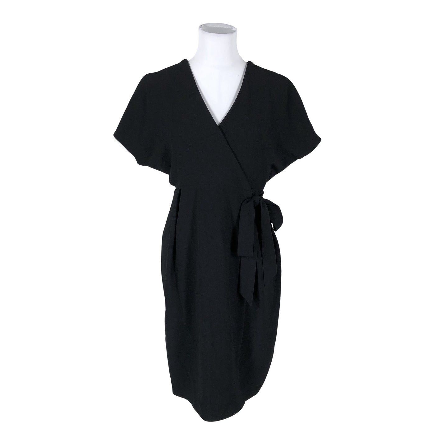Unisex Topshop - Schiffon dress, size 36 - Black (1)